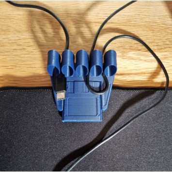 Kabel hållare för musplatta