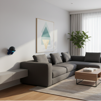 Amazon echo dot 5 Space Drone muurbeugel