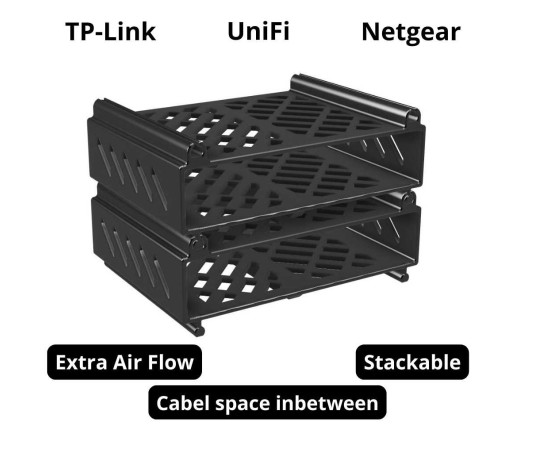 Mini-rack voor netwerkapparatuur