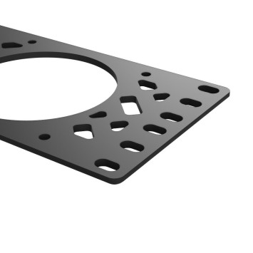 10" Rack-ventilatorpaneel voor 2 × 80 mm ventilatoren