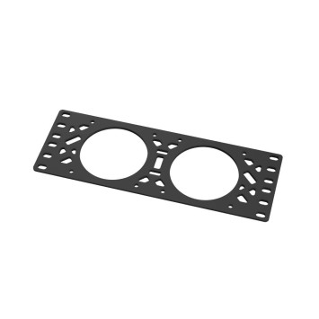 10" Rack-ventilatorpaneel voor 2 × 80 mm ventilatoren
