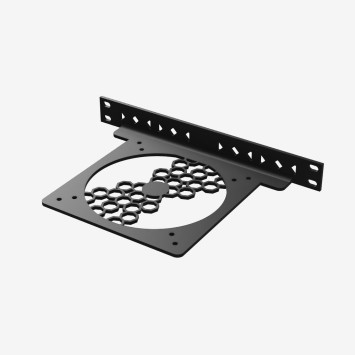 10" Rack-ventilatorpaneel voor 120–140 mm Ventilatoren