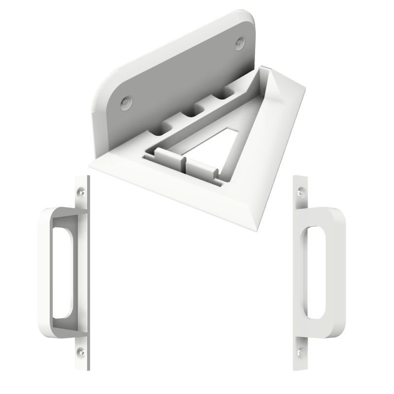 Starlink router Gen.1 + netadapter muurbeugel